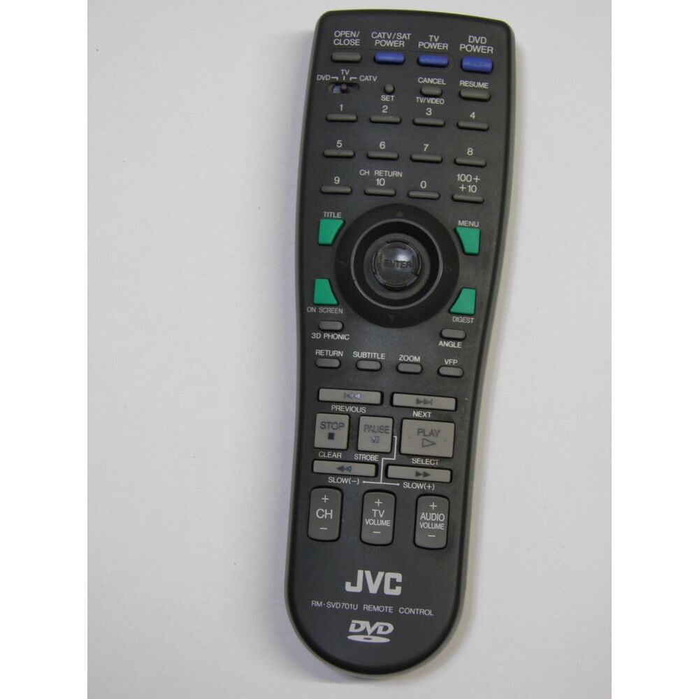 Genuine JVC RM-SVD701U TV DVD Remote Control